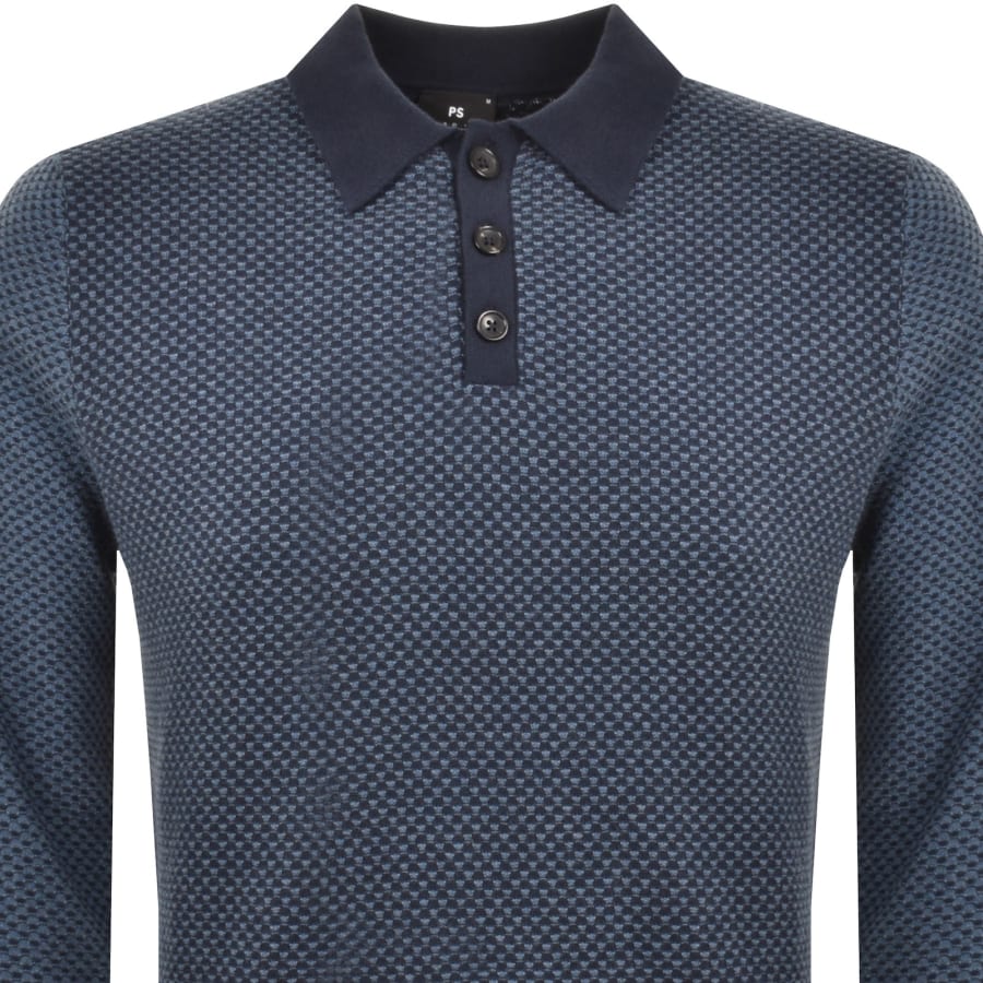 Paul Smith Sweater Polo T Shirt Navy Mainline Menswear